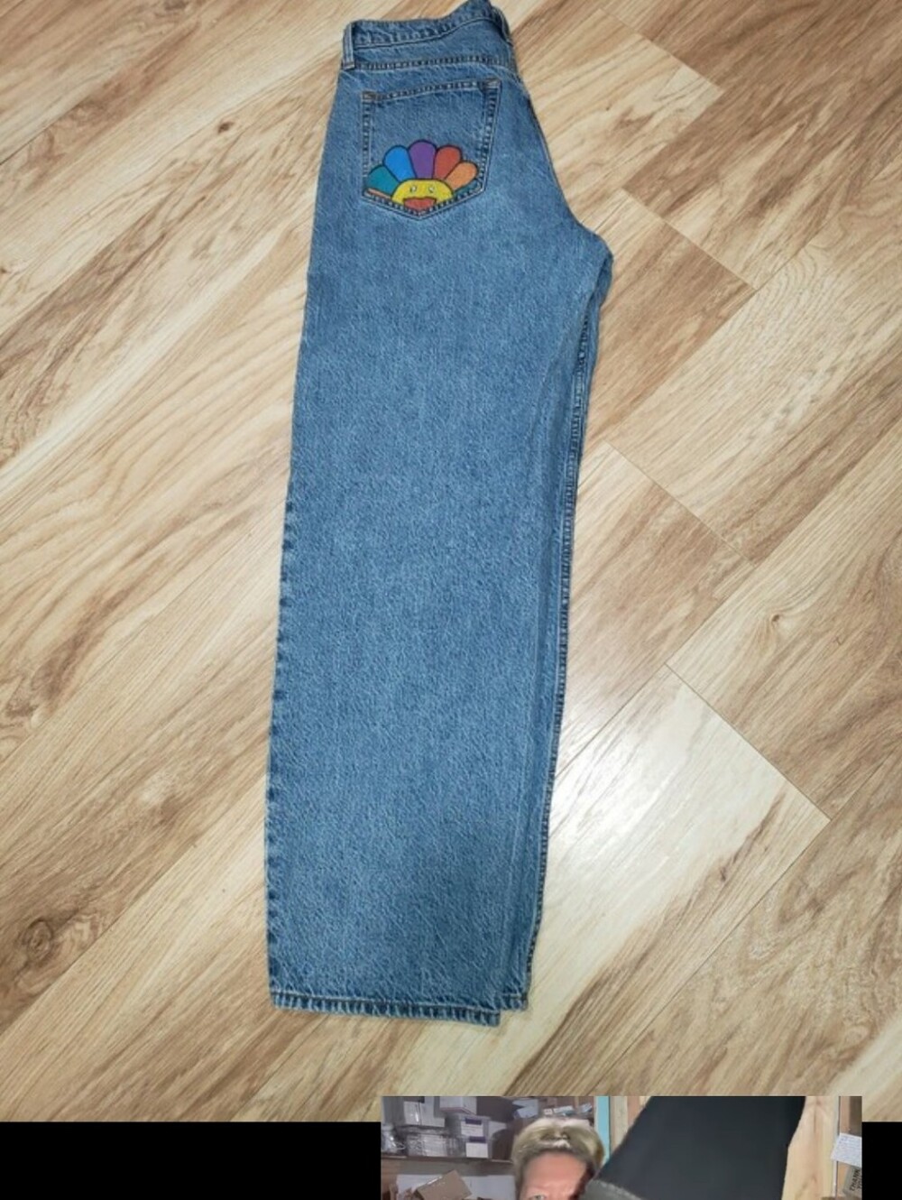 Abercrombie&fitch Barrel Jeans Women 10 Relaxed Custom Painting